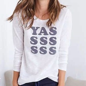 Yassssss Light Gray Long Sleeve